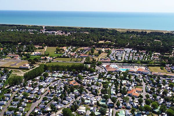 Vue aérienne Camping APV Saint Jean de Monts